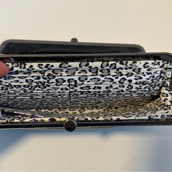 Kenneth Cole New York Black Leather Double Frame Wallet Clutch Organizer - Picture 4 of 8